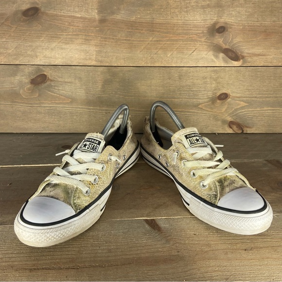 Converse all star chuck Taylor shoreline Womens 8 shoes snakeskin sneakers - Picture 3 of 8